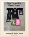 Plain Dhanak 2-Piece Suit with Flapper Trouser - Black (32/38 Design 04)