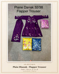 Plain Dhanak 2-Piece Suit with Flapper Trouser - Purple (32/38 Design 05)