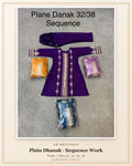 Plain Dhanak Sequence 2-Piece Suit - Purple (32/38 Design 10)