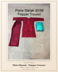 Plain Dhanak 2-Piece Suit with Flapper Trouser - Maroon (32/38 Design 16)